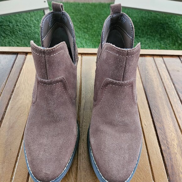 Suede ankle booties from Sonoma Goods For Life - Tan - Picture 1 of 6